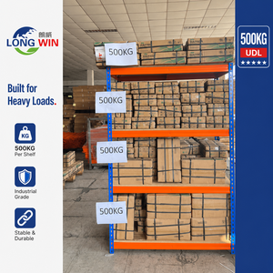 Extra Heavy Duty Boltless Steel Rack 5-Tier Adjustable 2000kg Rivet Lock Garage Warehouse Heavy Duty Warehouse Rack