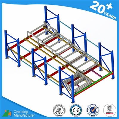 5 deep push back racking