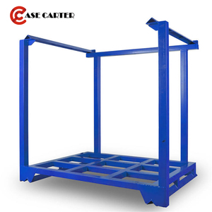 CASE CARTER OEM Powder Coating Heavy Duty Foldable Portable Stacking Steel Tire Storage Rack Palletainer