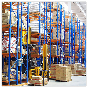 Selective Pallet Rack with Load Beams And Safety Clips