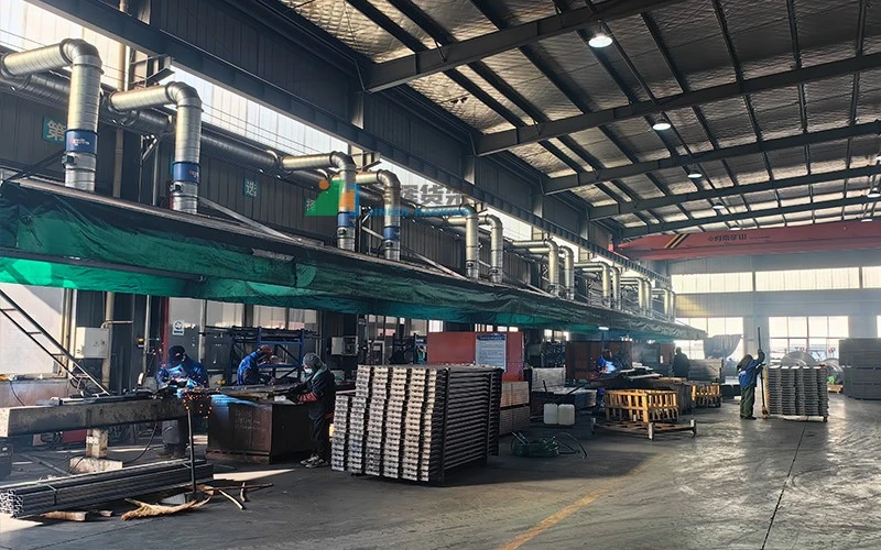 Raw material steel coil inventory area