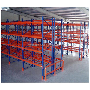 Wide Aisle Pallet Racking Heavy Duty Metal Rack Double Deep