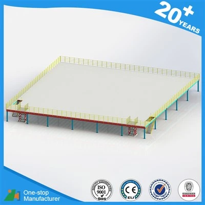 Industrial mezzanine racking systems