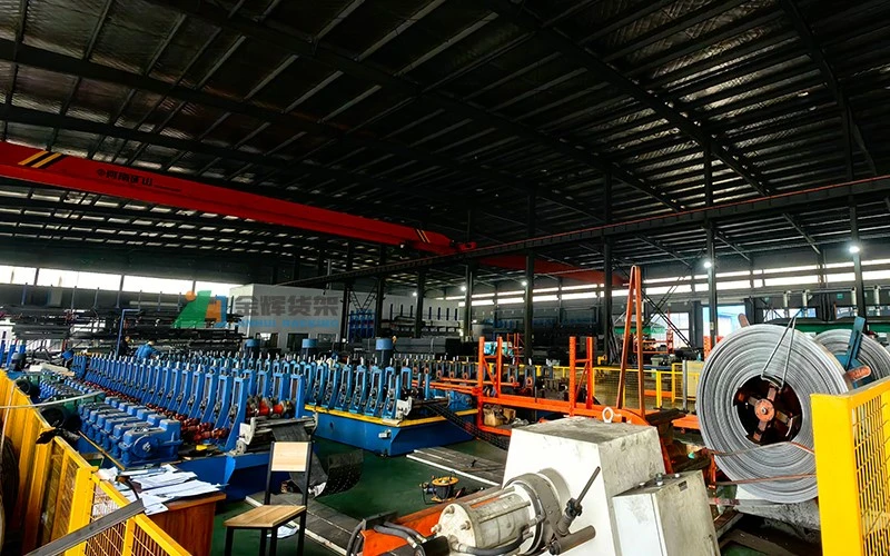 Automated powder coating and coil line