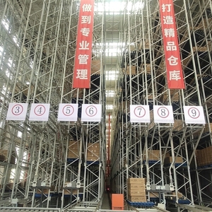 Wholesale Heavy Duty Steel Structure Metal Frame Warehouse Storage Shelving Industry High-bay Pallet Modular Flow Racking System