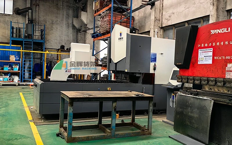 CNC punching machine processing sheet metal