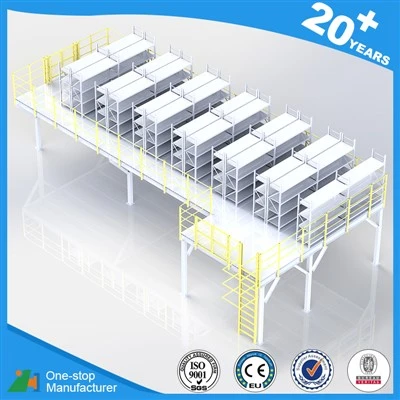 Steel mezzanine floor rack