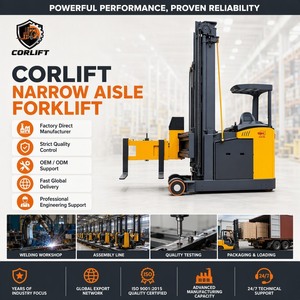 Reach Truck Forklift Electric High Lift Mast Warehouse Rack Pallet Stacking Storage Material Handling Equipment OPD15 40mm Fork