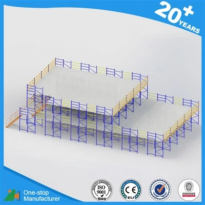 Warehouse mezzanine floor system