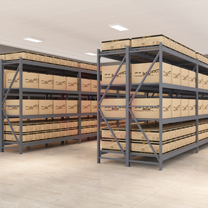 Heavy Duty Adjustable Mobile 5-Layer Cold-Rolled Steel Shelving