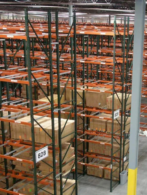 Cold Storage FIFO Gravity Pallet Flow Rack System